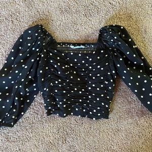 Polka dot Corset style top from Zara